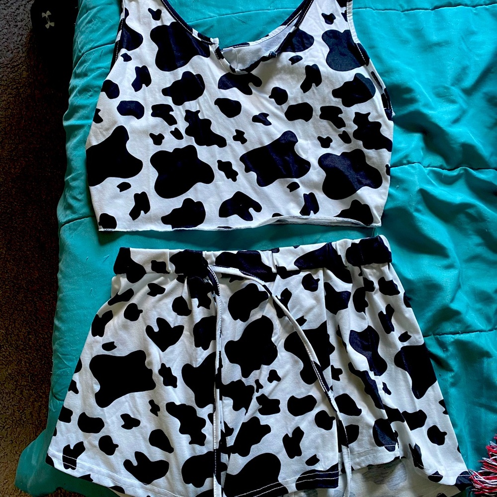 Cute Cow Costume Jammies XL